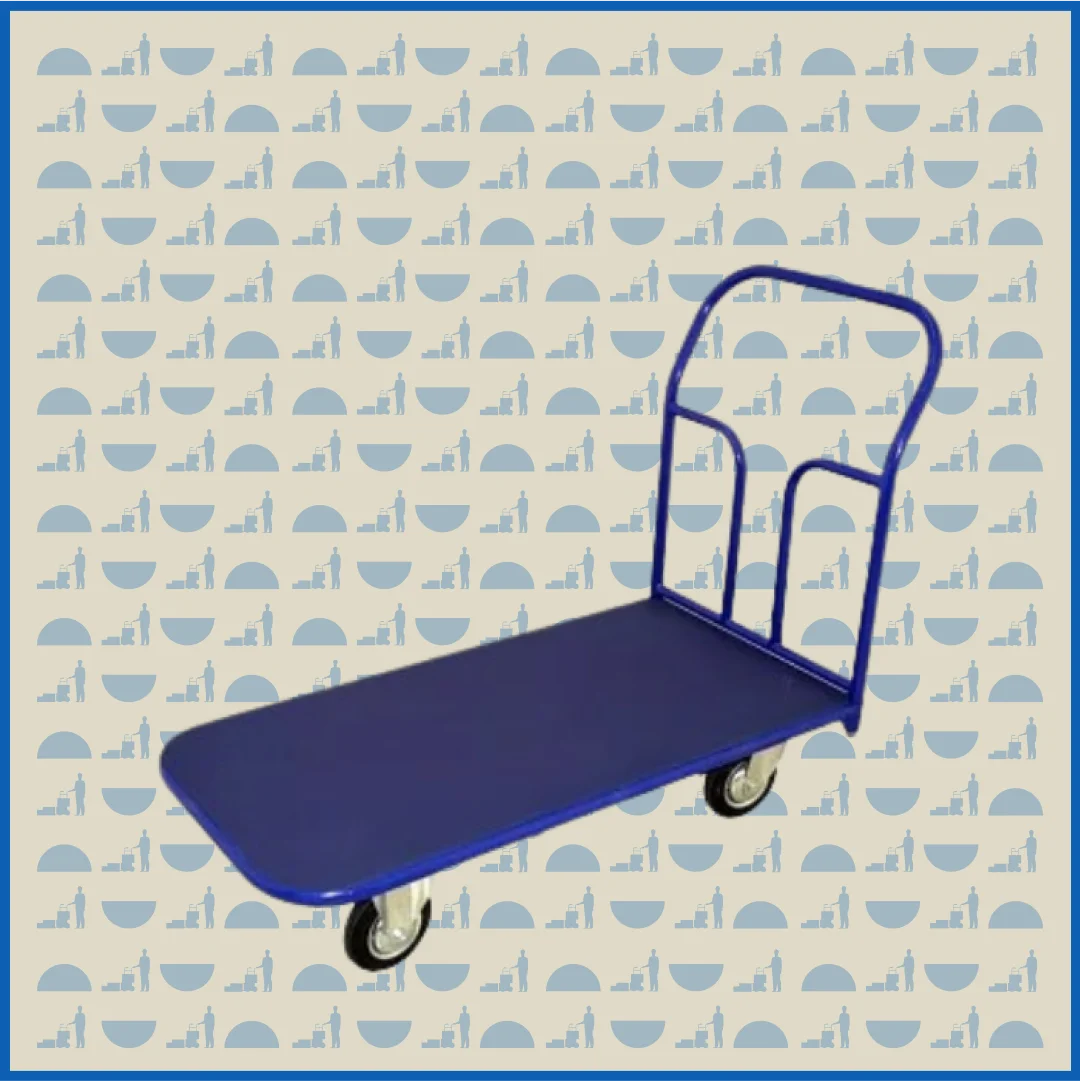 Тележка платформенная HUNTERPARTS ТП-П 300 с резиновым покрытием (600х1000) (без колес)