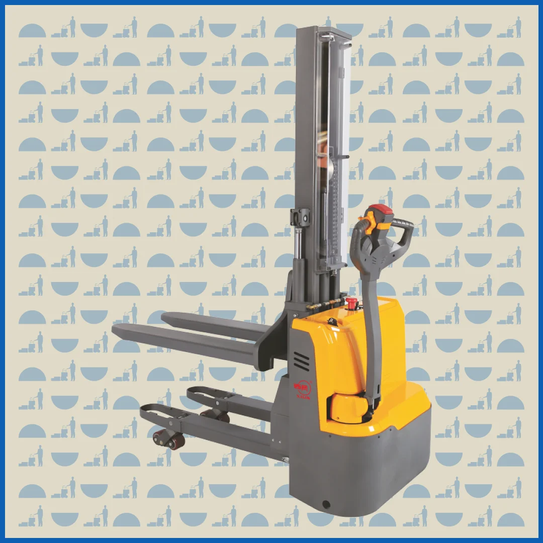 Штабелер самоходный 1,0 т 1,95 м HUNTERPARTS CDD10RDS-E двухуровневый компактный (сопровождаемый)