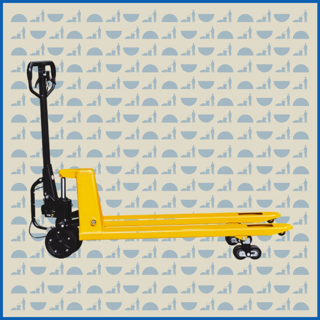Тележка гидравлическая HUNTERPARTS 2500 кг 1150 мм BFA с механическим приводом (полиуретановые колеса)