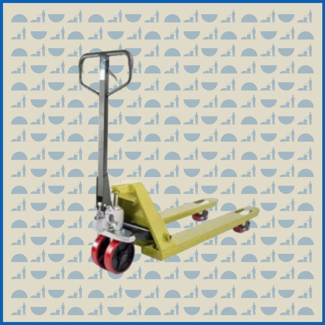 Тележка гидравлическая HUNTERPARTS 2500 кг 1100 мм АС (JL) (полиуретановые колеса)