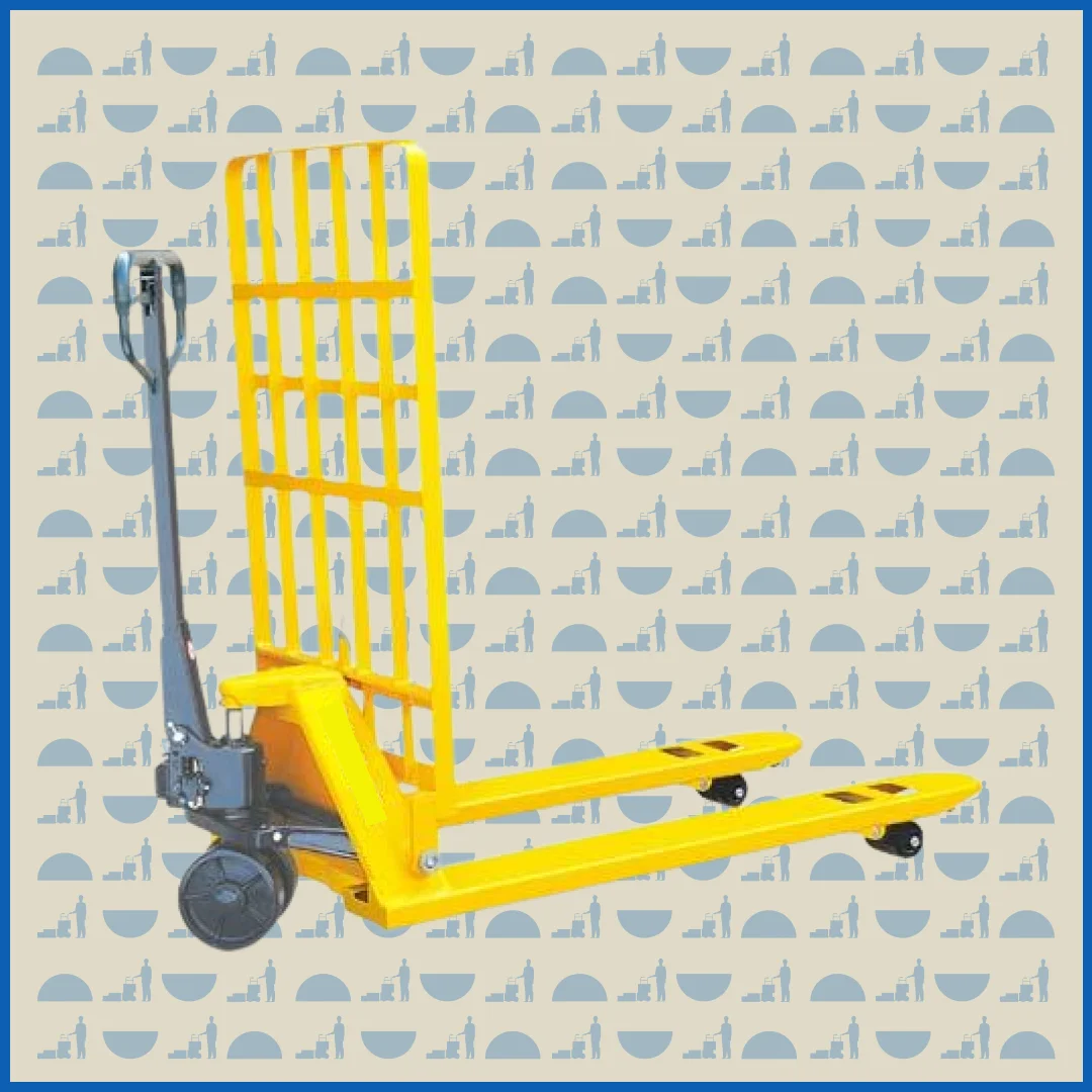 Тележка гидравлическая HUNTERPARTS 2500 кг 1150 мм BHP с решеткой (полиуретановые колеса)