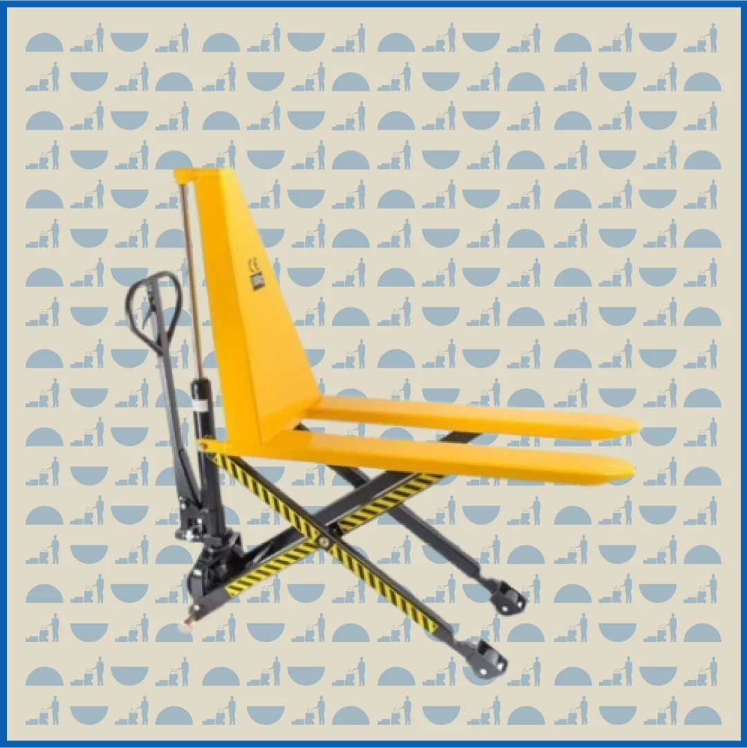 Тележка гидравлическая HUNTERPARTS 1500 кг 1150 мм HLS1500Q с ножничным подъемом (полиуретановые колеса) (S)