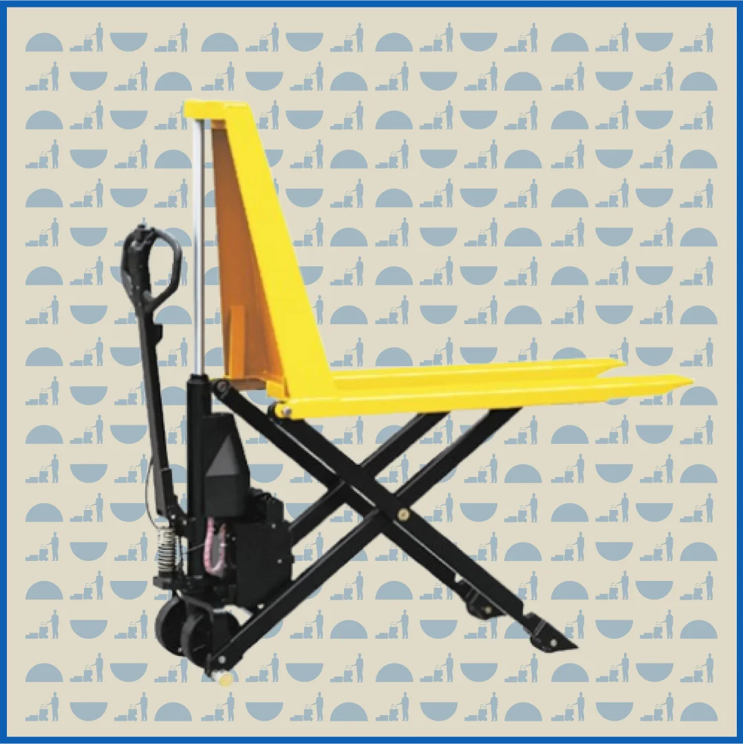 Тележка электрическая HUNTERPARTS 1000 кг 1150 мм EHLS1000N с ножничным подъемом (полиуретановые колеса)