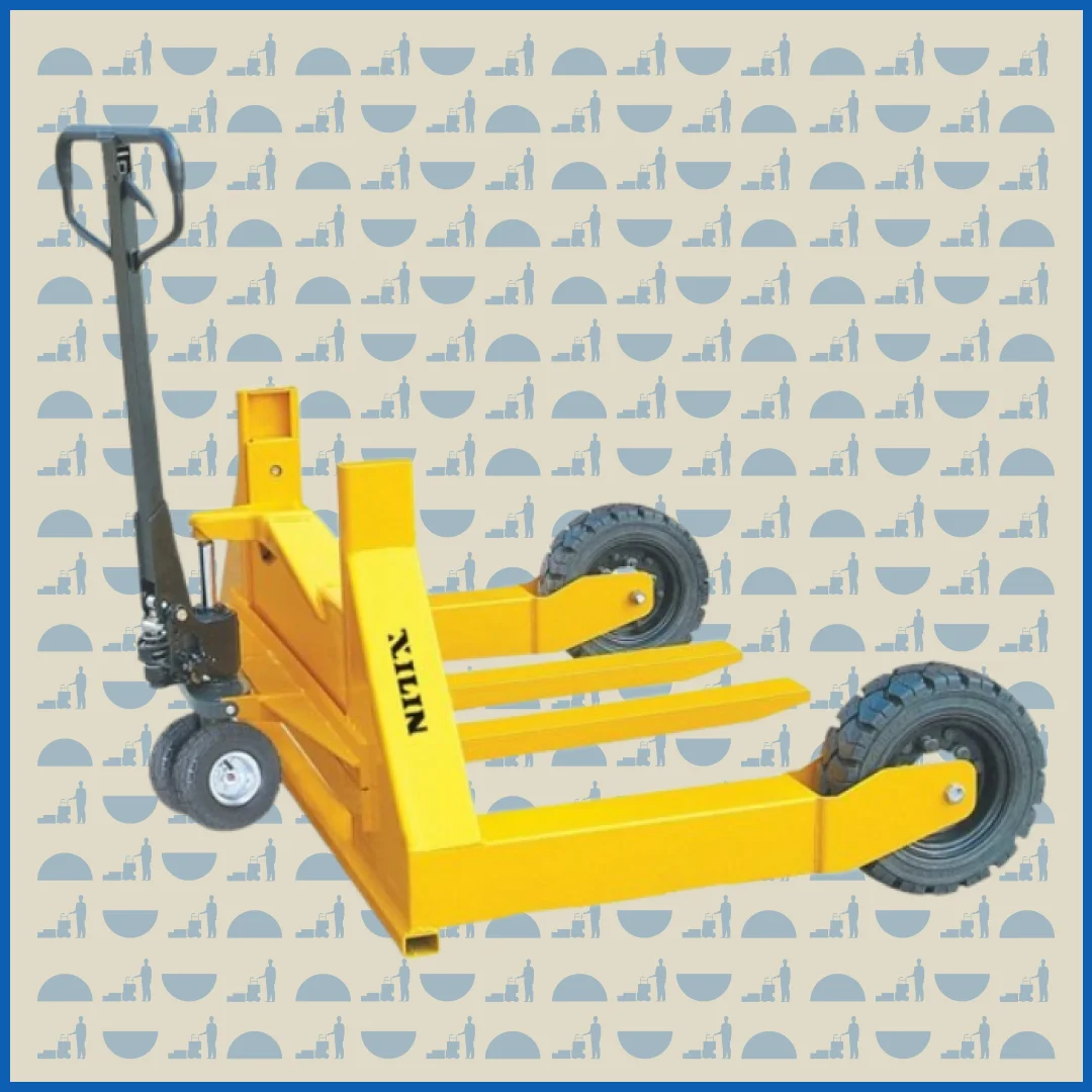 Тележка гидравлическая HUNTERPARTS 1500 кг 800 мм HW для бездорожья (резиновые колеса)